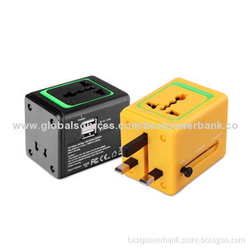 Universal Travel Sockets with UK/US/AU/EU Plug in One Pattern, 140g Weight